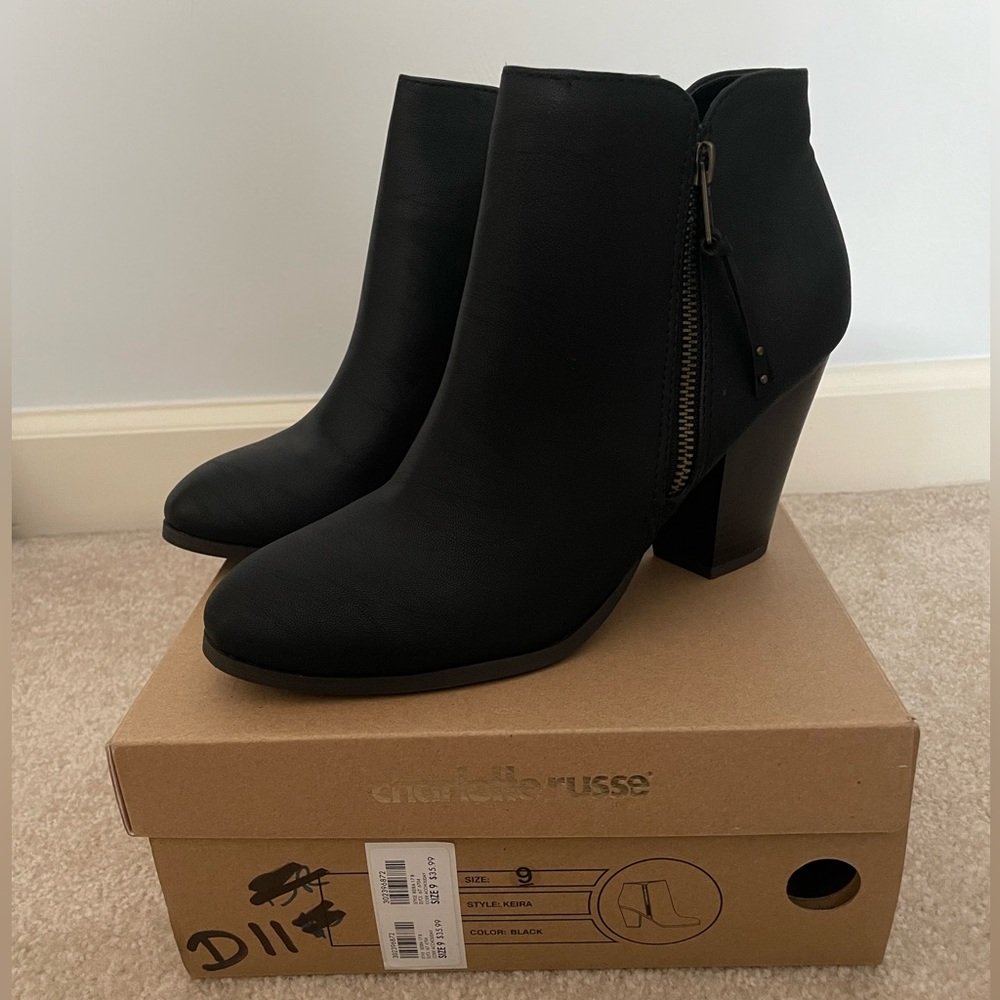 BRAND NEW black booties
